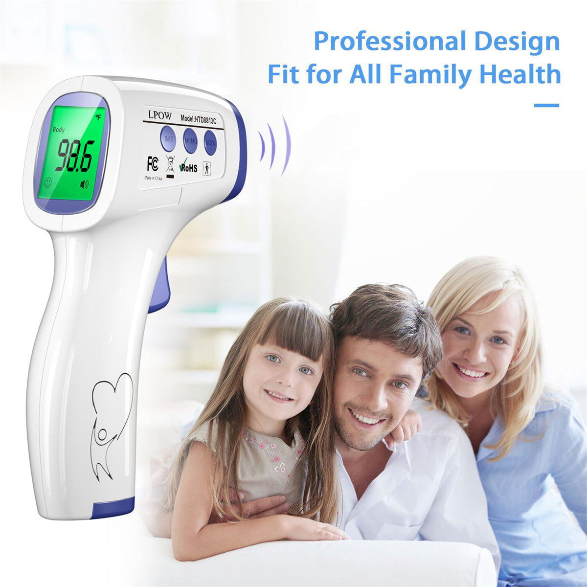 Accurate Non-Contact Forehead Infrared Temperature Reader - China