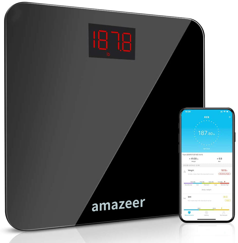 INSMART Body Weight Scale Balance Smart Digital Bathroom Scale for