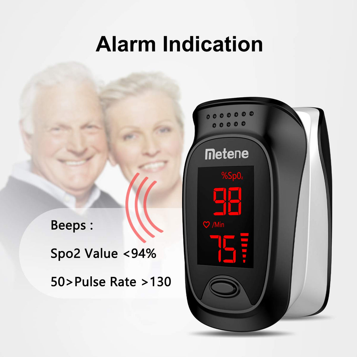 Blood O2 Monitor Pulse Oximeter Fingertip, Blood Oxygen Saturation Monitor with Pulse ...
